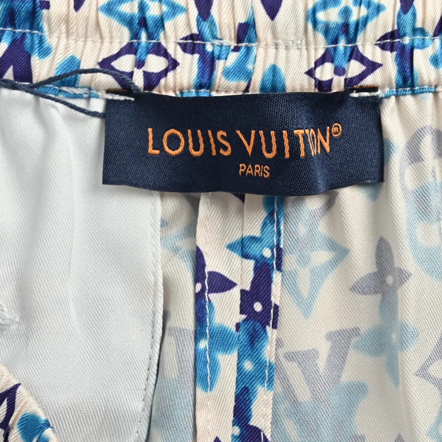 Louis Vuitton/Louis Vuitton full-length presbyopic print suit shorts